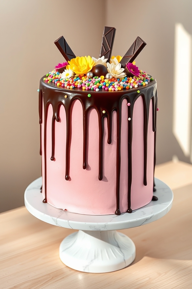 stunning colorful drip design