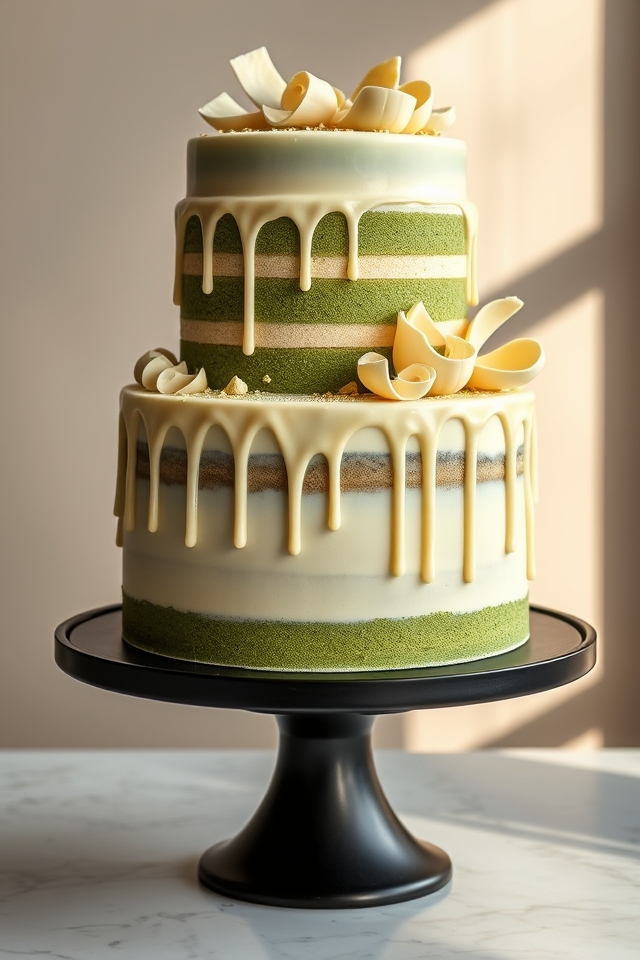 stunning matcha white chocolate
