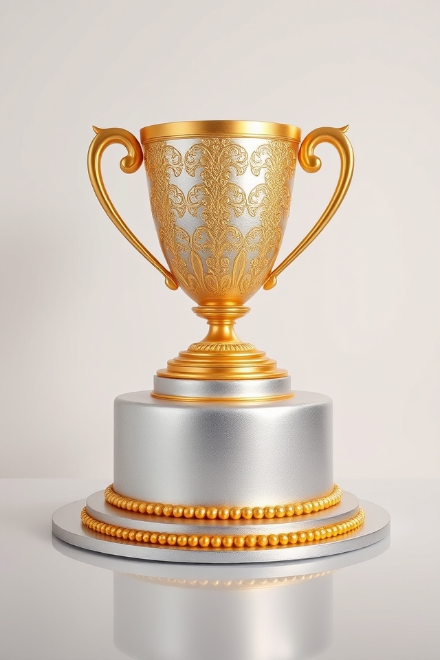 stunning victory trophy cake