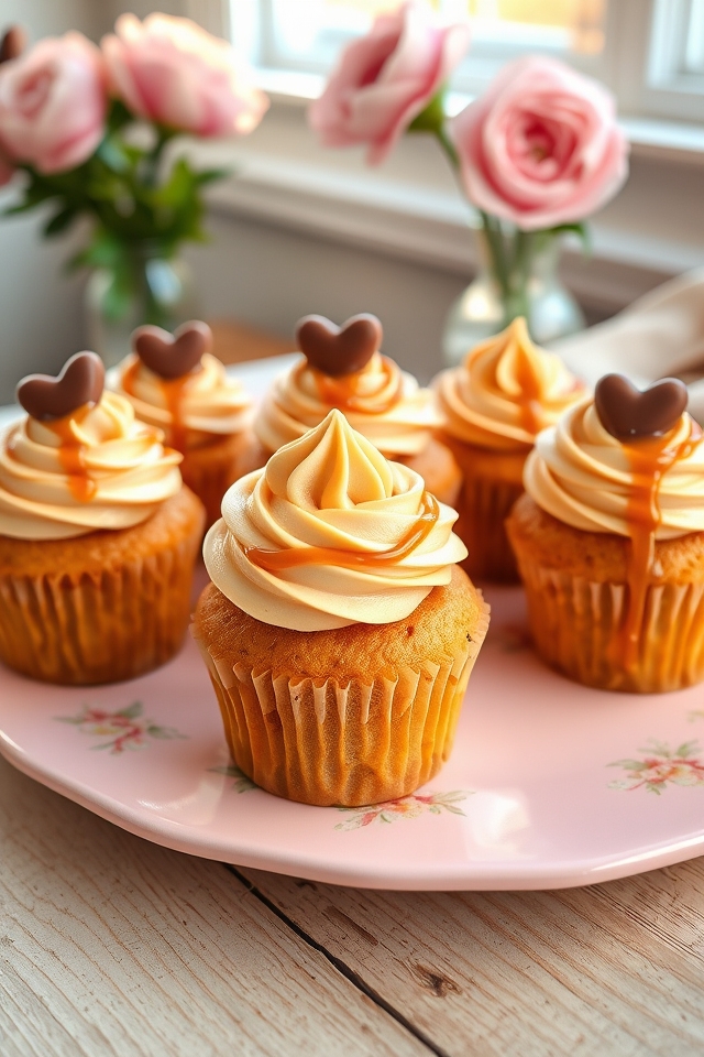 sweet caramel hug cupcakes