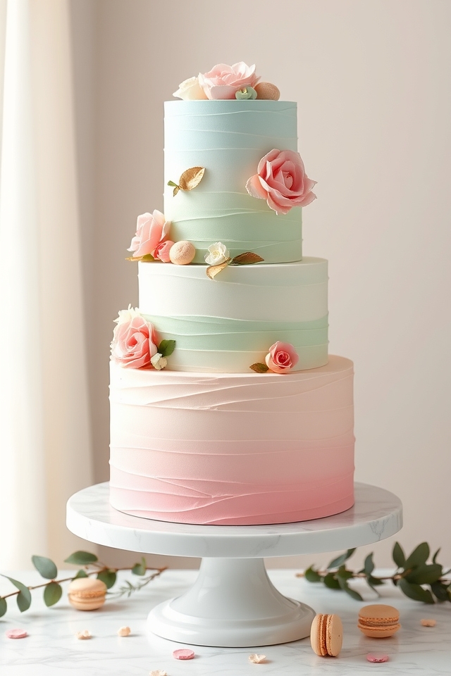 sweet pastel bride elegance