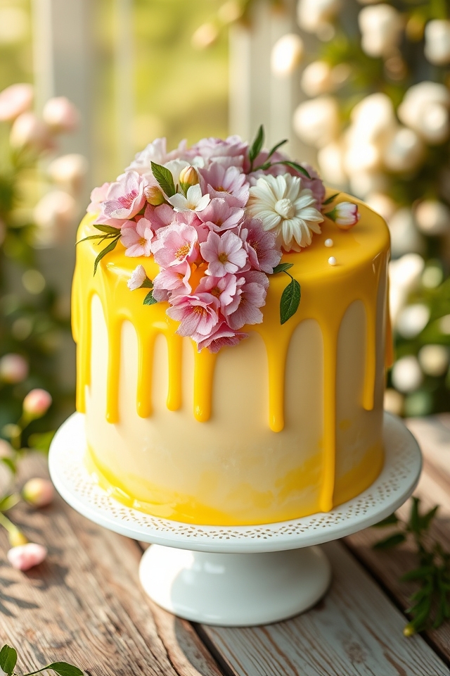tangy lemon floral glaze