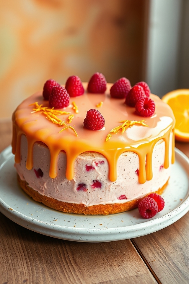 tangy raspberry orange zest