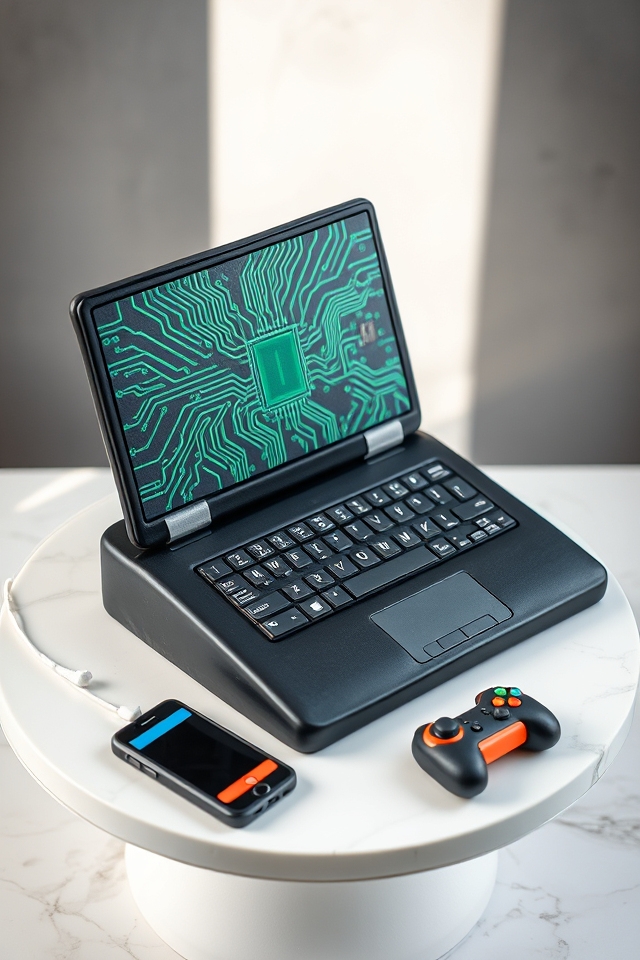 tech geek gadget cake