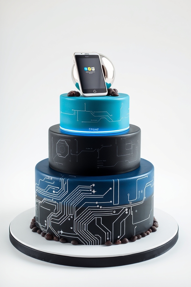 tech inspired innovative cake designs
