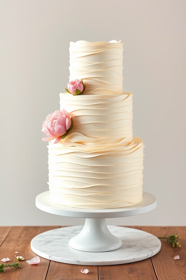 textured buttercream wedding art