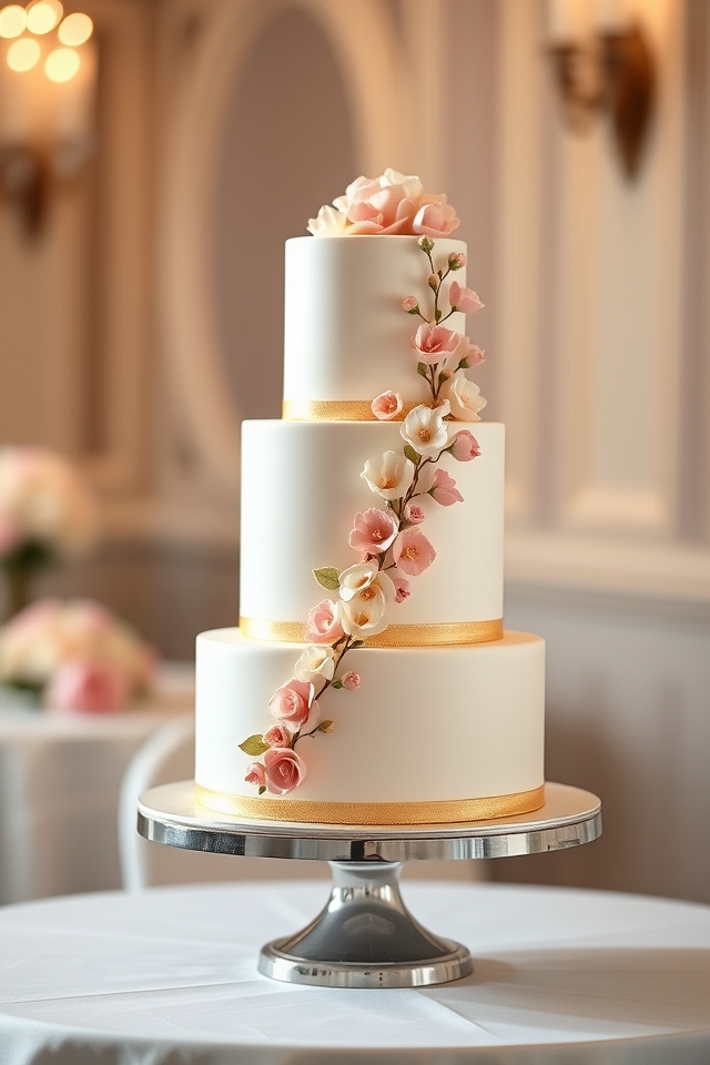timeless elegant tiered cake