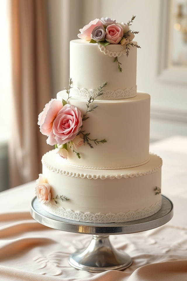 timeless hand painted floral elegance