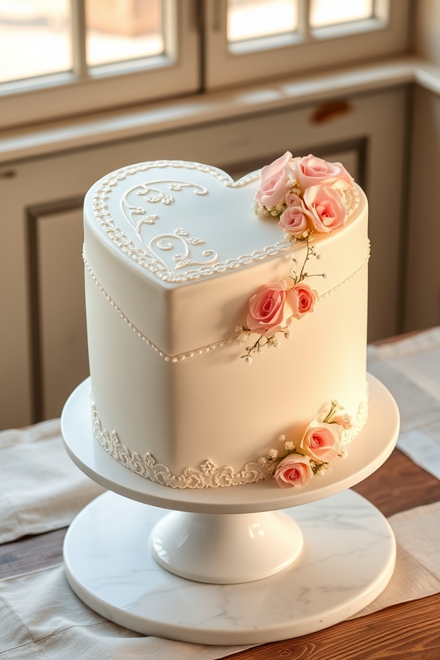 timeless heart shaped anniversary elegance