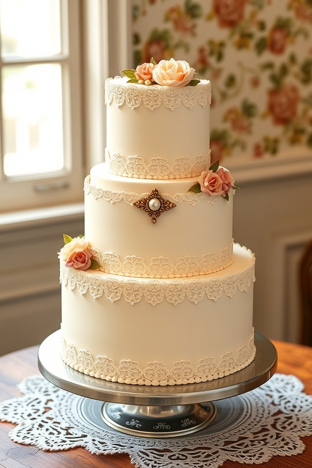 timeless vintage cake elegance