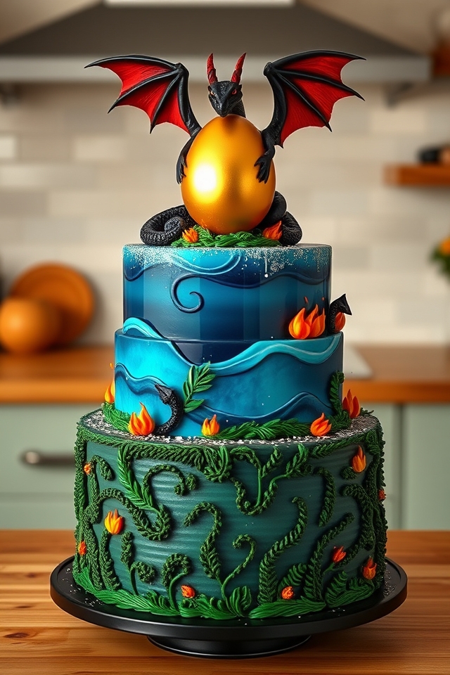 triwizard golden egg cake