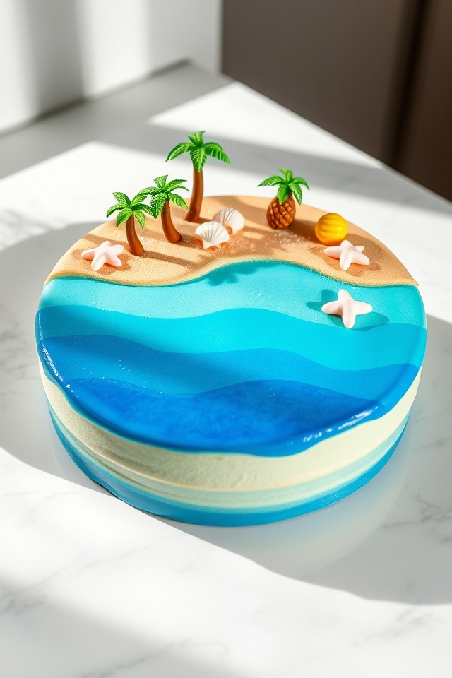 tropical beach vibes design