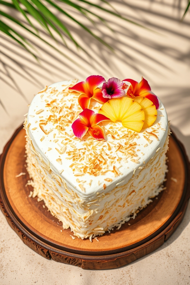 tropical coconut heart escape