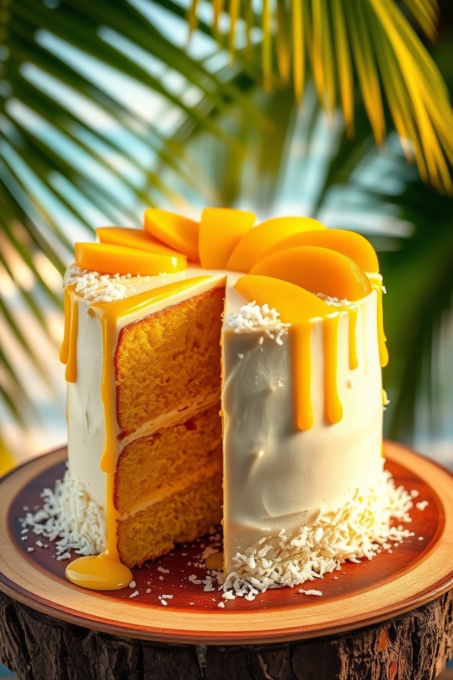 tropical mango coconut fusion