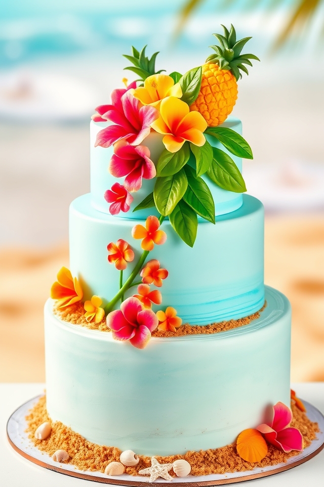 tropical palm hibiscus flavors