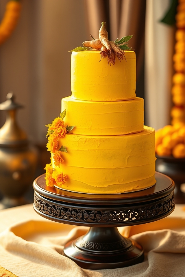 turmeric inspired yellow cake