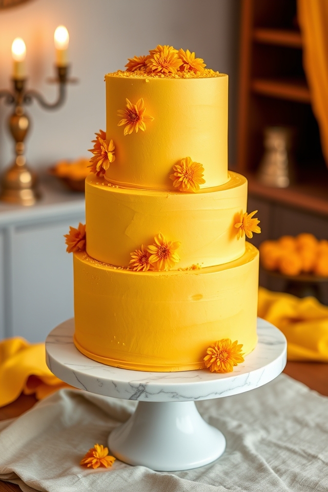 turmeric inspired yellow cake