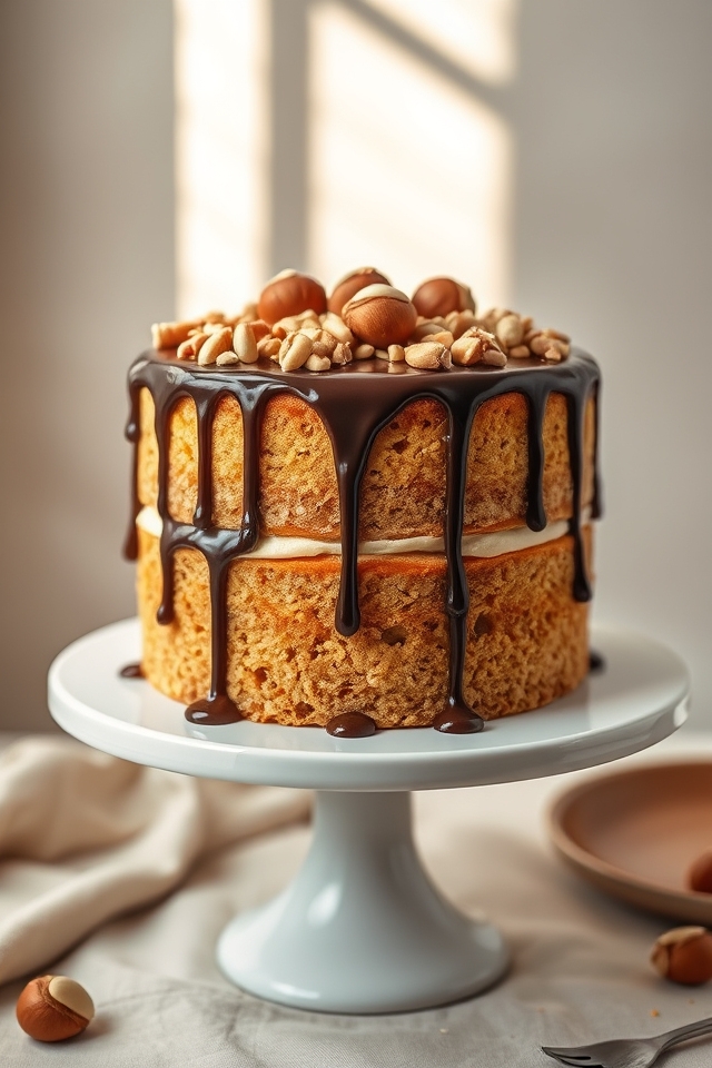 two layer hazelnut buttercream delight
