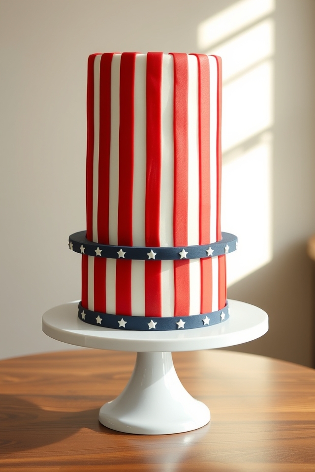 uncle sam hat cake