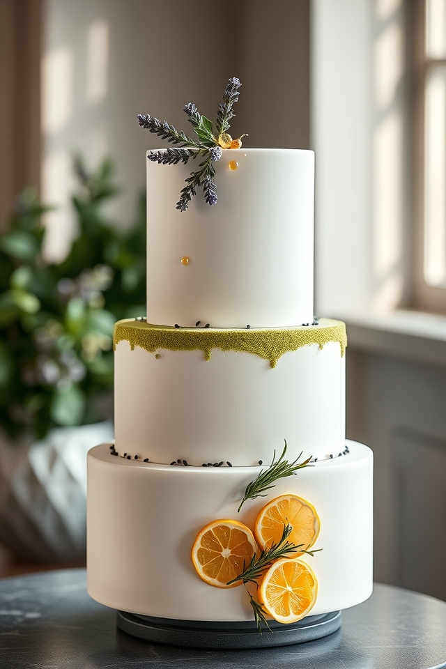 unexpected wedding cake flavors