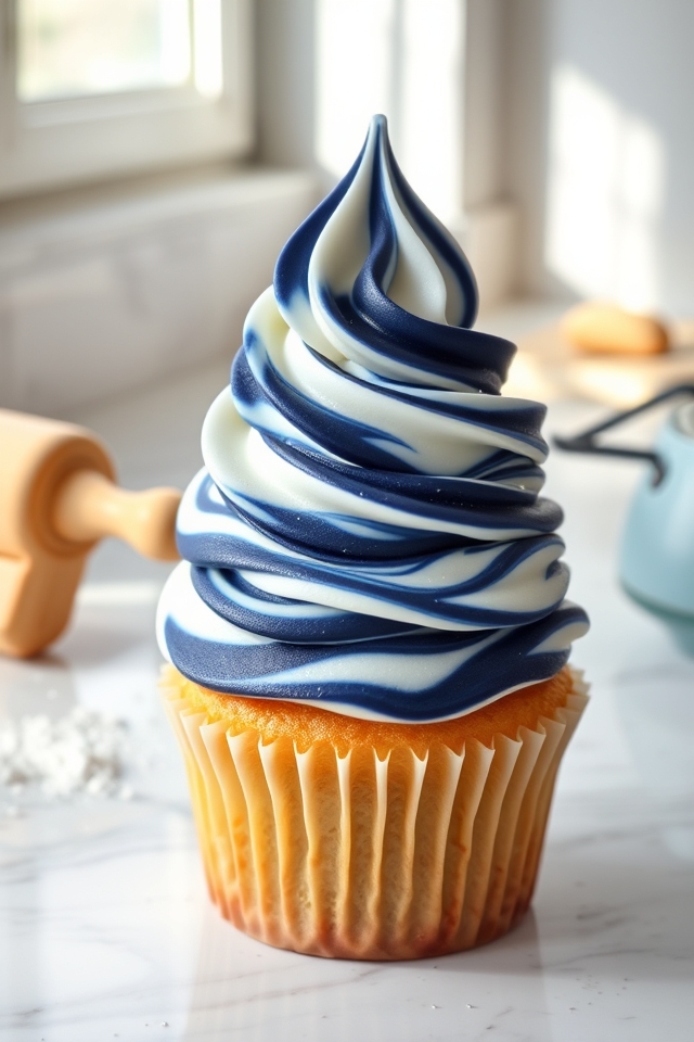 unique swirled icing designs
