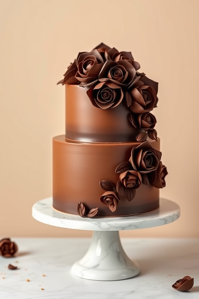 velvety cocoa 3d petals