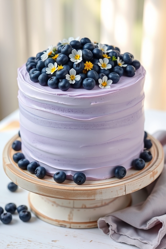 vibrant blueberry buttercream delight