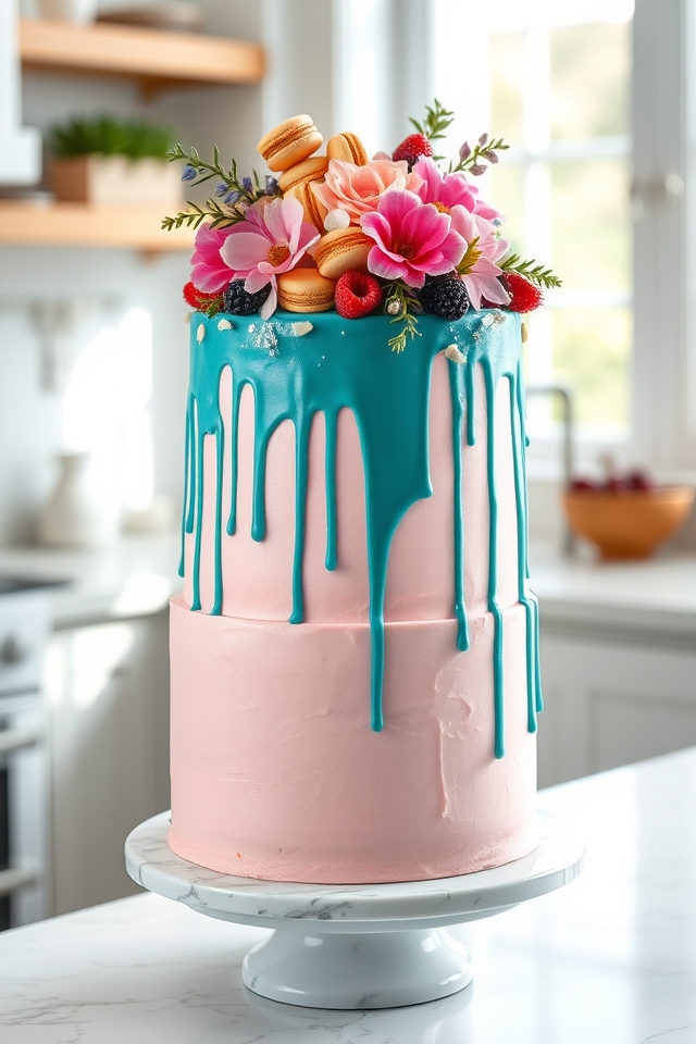 vibrant drip cake magic
