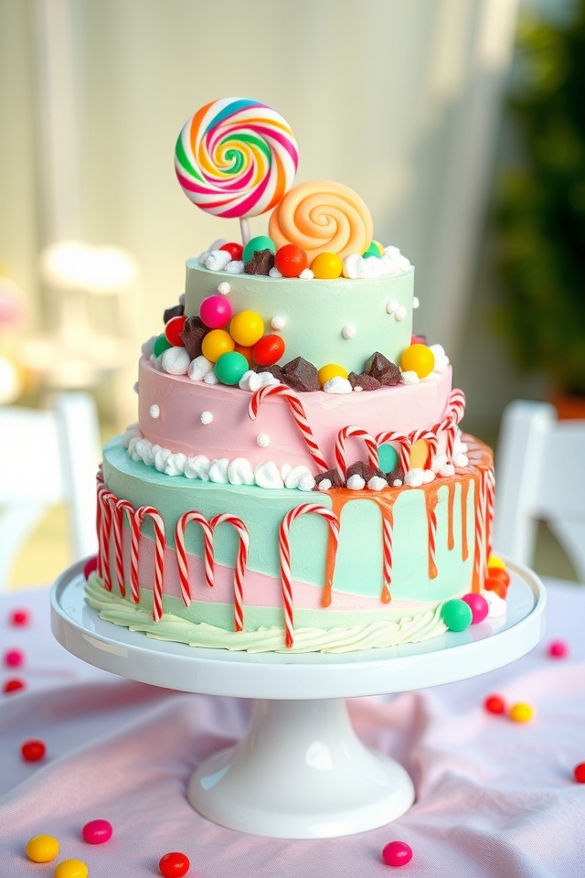 vibrant edible candy wonderland