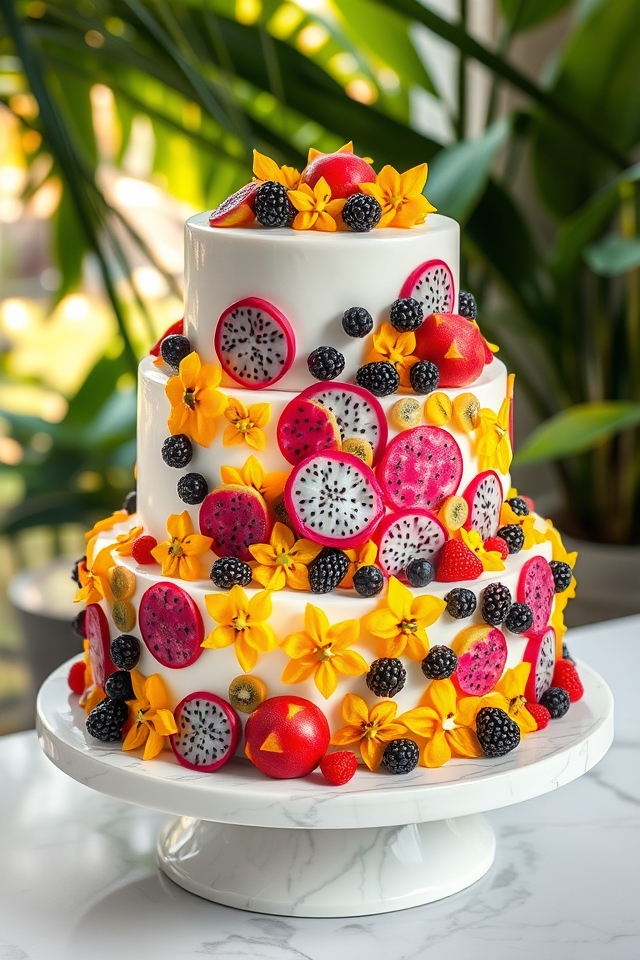 vibrant exotic fruit masterpiece