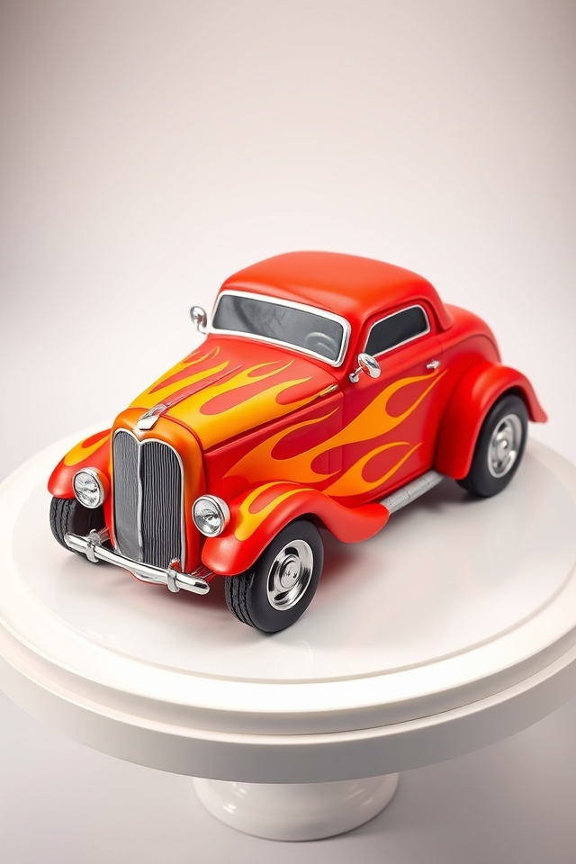 vibrant flames hot rod