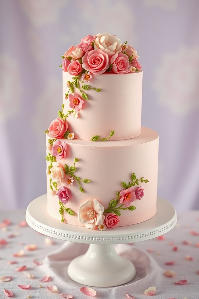 vibrant floral buttercream delight
