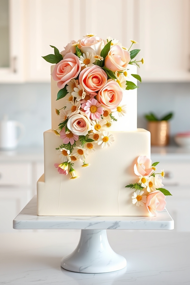 vibrant floral cascade masterpiece