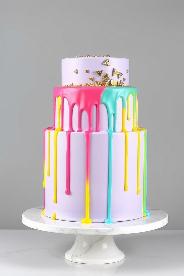 vibrant glossy drip masterpiece