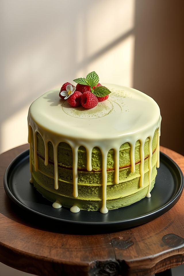 vibrant green matcha delight