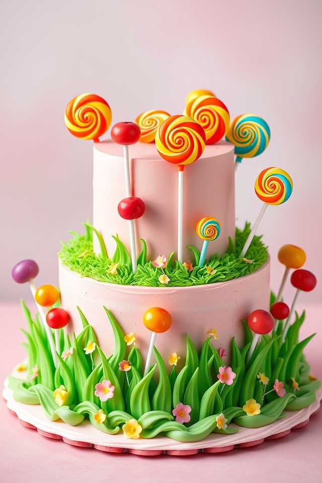 vibrant lollipop garden delight