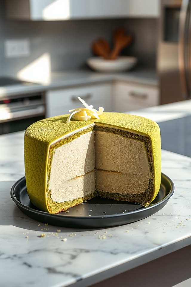 vibrant matcha white chocolate split
