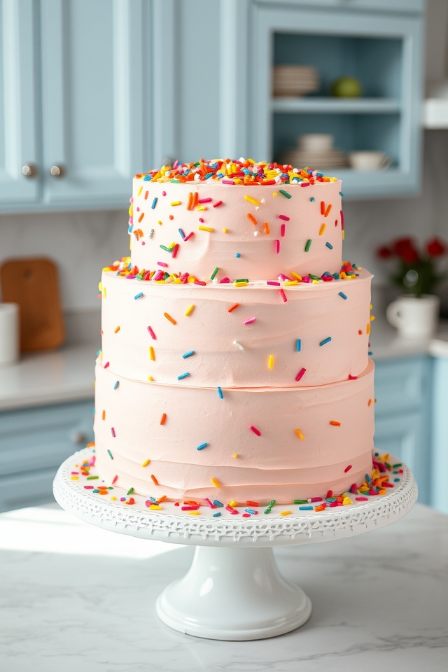 vibrant multicolored sprinkle design