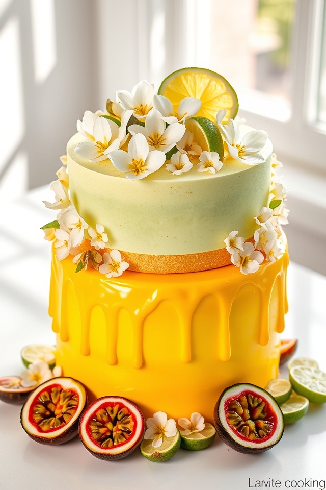 vibrant passion fruit lime delight