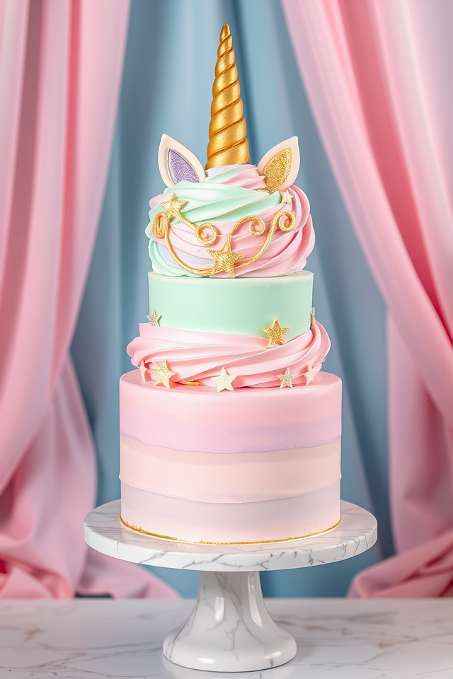 vibrant pastel unicorn delight