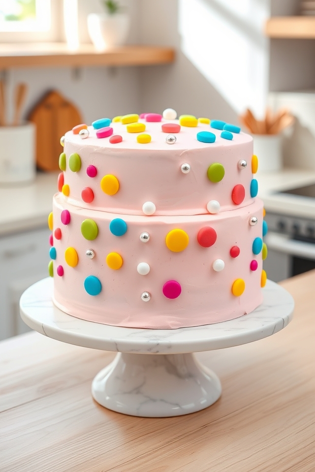 vibrant playful polka dots