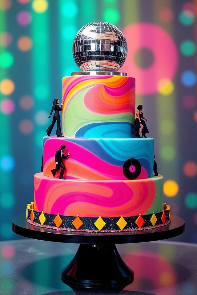 vibrant retro disco delight