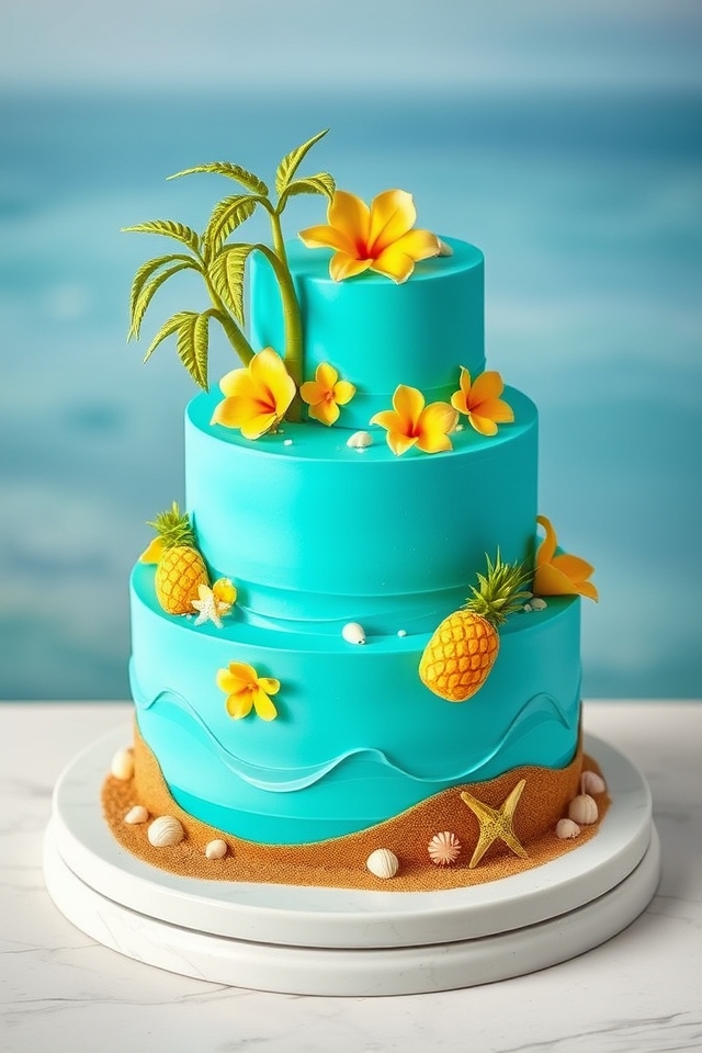 vibrant tropical beach escape