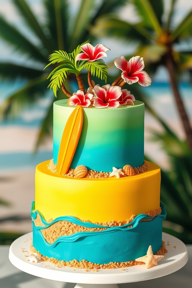 vibrant tropical beach escape