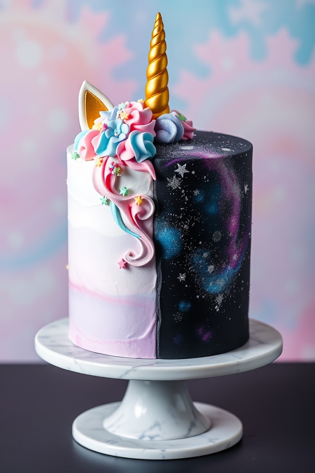 vibrant unicorn dark galaxy