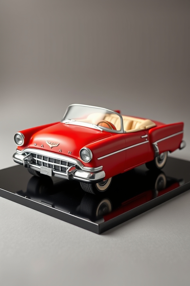 vintage car shaped cake