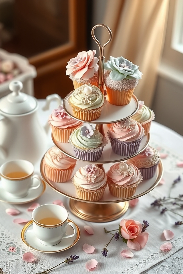 vintage pastel tea elegance