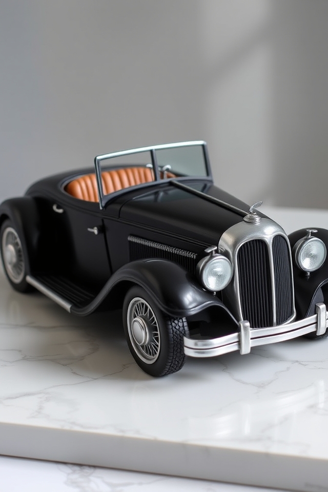 vintage roadster replica cake