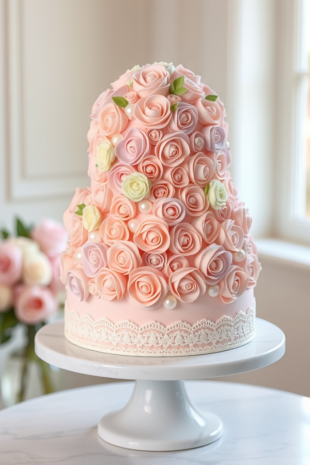 vintage rosette christening elegance