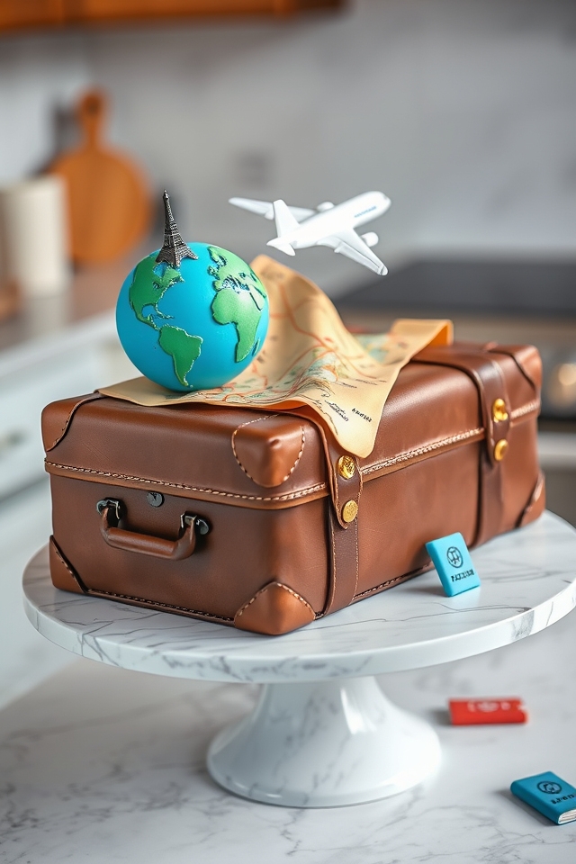 wanderlust edible landmark cake
